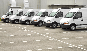 Generic fleet of vans