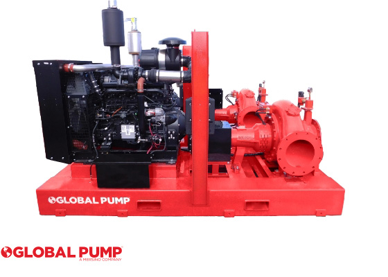 Global standard trash pump with logo