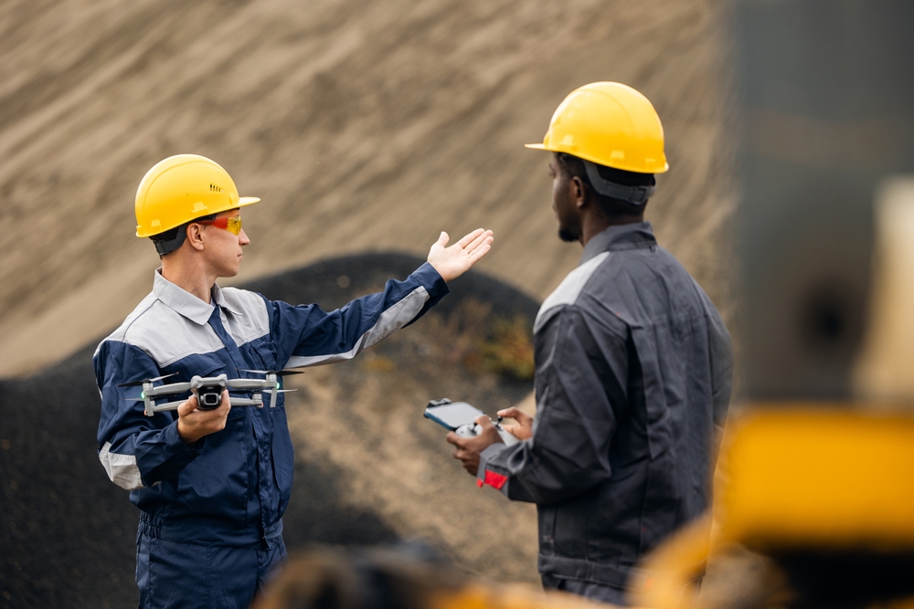 The dredging process in mining