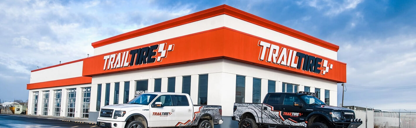 Trail tire two vehicles banner image